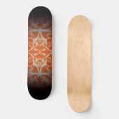 Orange Kaleidoskop Skateboard (Vorderseite)