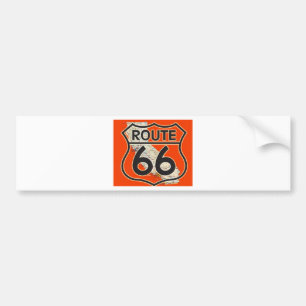 Orange Kalifornien des Weg-66 Autoaufkleber