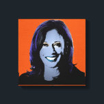 Orange Kamala Harris Pop Art Leinwanddruck<br><div class="desc">Politischer Pop Art Gear und politische Geschenke von PolitiClothes.com & PolitiCardz.com finden die einzigartigsten Wahlen und politischen Geschenke inklusive: politische T - Shirt, politische Autoaufkleber, politische Buttons, politische Poster, politische Buttone, politische Karten, politische Tasse, politische Plakate, politische Zeichen und mehr! Politische Kunst & Gear: http://www.PolitiClothes.com Politische Karten und Geschenke: http://www.PolitiCardz.com...</div>