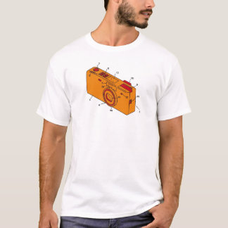 orange Kamera T-Shirt