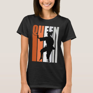 Orange Karate-Königin Farbige weiße Gürtel-Übung D T-Shirt
