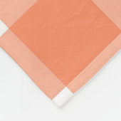 Orange Kariert 60x80 Fleece Blanket (Ecke)