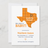 Orange Kariert aus texanischem VertikalFoto Ankündigung (Vorderseite)