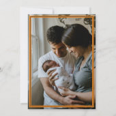 Orange Kariert aus texanischem VertikalFoto Ankündigung (Rückseite)