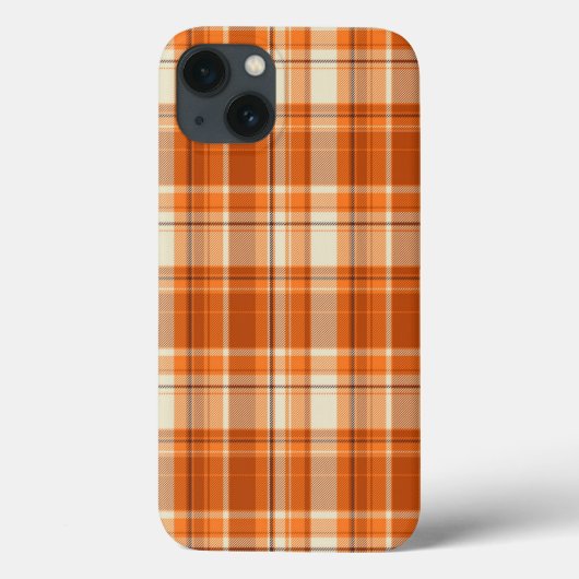 Orange kariert Case-Mate iPhone hülle (Rückseite)