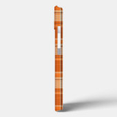 Orange kariert Case-Mate iPhone hülle (Rückseite / Links)