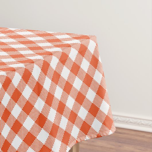 Orange Kariert Fall Pattern Tischdecke (Beispiel)