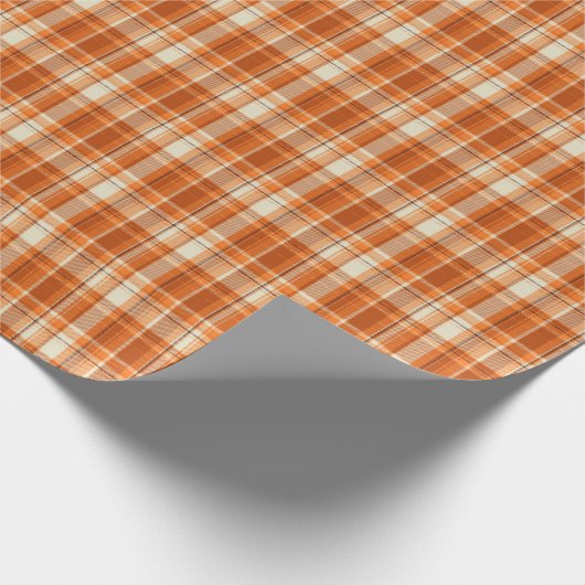 Orange kariert geschenkpapier (Ecke)