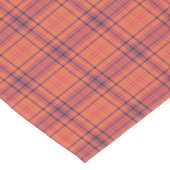 Orange Kariert Kurzer Tischläufer (Ecke)