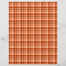 Orange Kariert Scrapbook Paper