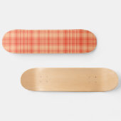 Orange Kariert Skateboard (Horizontal)