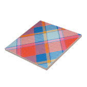 Orange Kariert Tile Fliese (Seite)