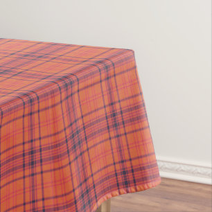 Orange Kariert Tischdecke