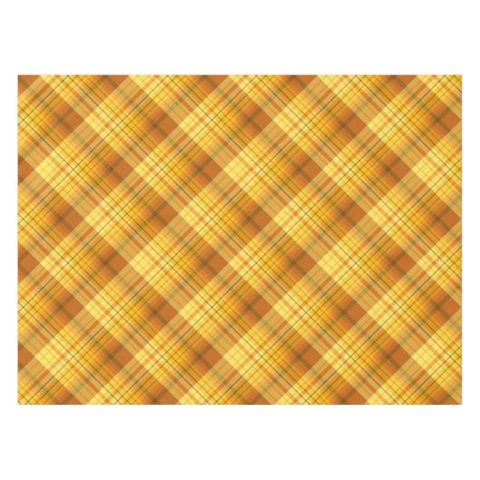 Orange Kariert Tischdecke (Vorderseite (Horizontal))