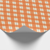 Orange karierte geschenkpapier (Ecke)