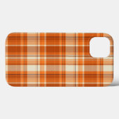Orange kariertes Case-Mate iPhone hülle (Rückseite (Horizontal))