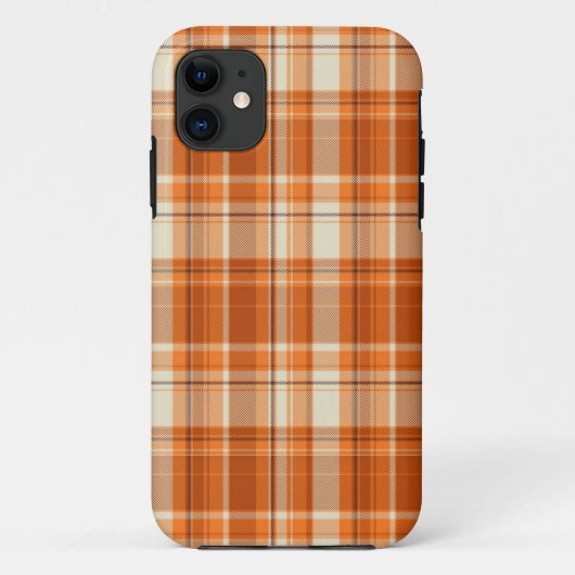 Orange kariertes Case-Mate iPhone hülle (Rückseite)
