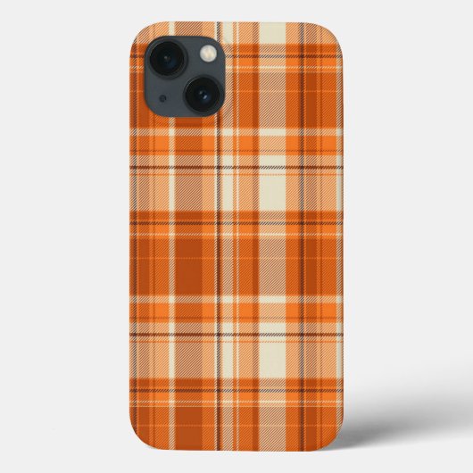 Orange kariertes Case-Mate iPhone hülle (Rückseite)