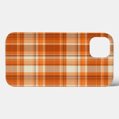 Orange kariertes Case-Mate iPhone hülle (Rückseite (Horizontal))