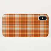 Orange kariertes Case-Mate iPhone hülle (Rückseite (Horizontal))