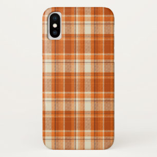 Orange kariertes Case-Mate iPhone hülle