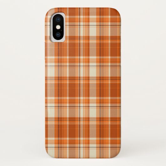 Orange kariertes Case-Mate iPhone hülle (Rückseite)