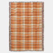 Orange kariertes decke (Vorderseite Vertikal)