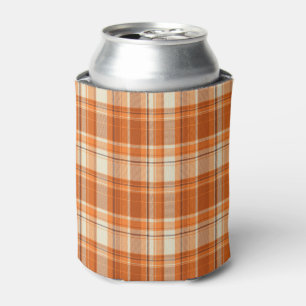 Orange kariertes dosenkühler