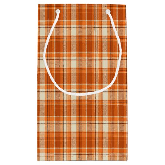 Orange kariertes kleine geschenktüte (Rückseite)