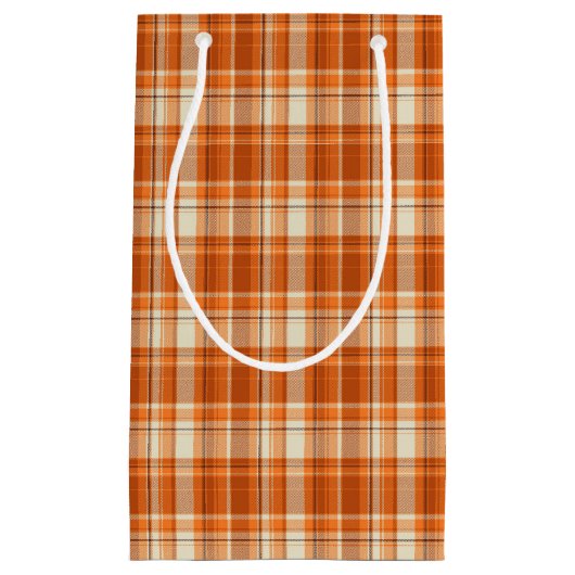 Orange kariertes kleine geschenktüte (Vorderseite)