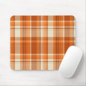 Orange kariertes mousepad (Mit Mouse)