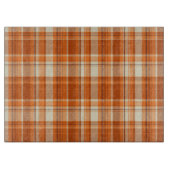 Orange kariertes schneidebrett (Vorderseite)