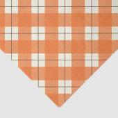 Orange kariertes Seidenpapier (Ausschnitt)