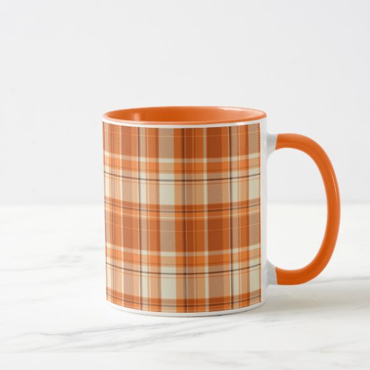 Orange kariertes tasse (Rechts)