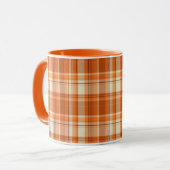 Orange kariertes tasse (Vorderseite Links)
