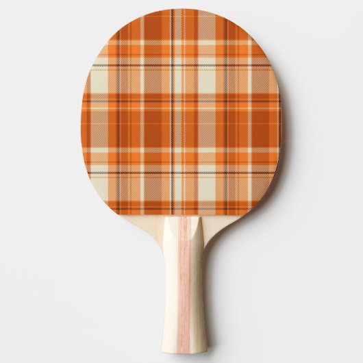 Orange kariertes tischtennis schläger (Vorderseite)