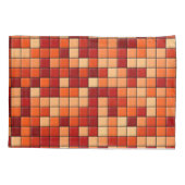 Orange Karos Kissenbezug (Rückseite)