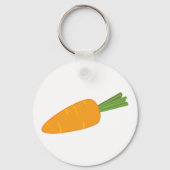 Orange Karotten Gemüse Schlüsselanhänger (Rückseite)