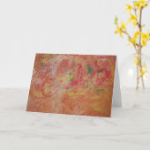 Orange Karte (Gelbe Blume)