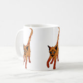 Orange Kätzchen Kaffeetasse (Vorderseite Links)