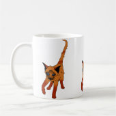Orange Kätzchen Kaffeetasse (Links)