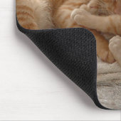 Orange Kätzchen Mousepad (Ecke)