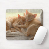 Orange Kätzchen Mousepad (Mit Mouse)