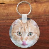 Orange-Kätzchen Schlüsselanhänger (Vorderseite)