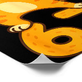 Orange Katze Dabbing Lustig 67 Sechs Sieben Meme  Poster (Ecke)