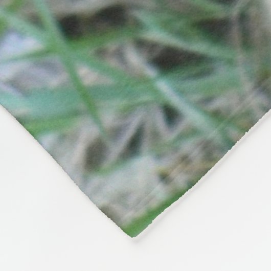 orange Katze Fleecedecke (Ecke)