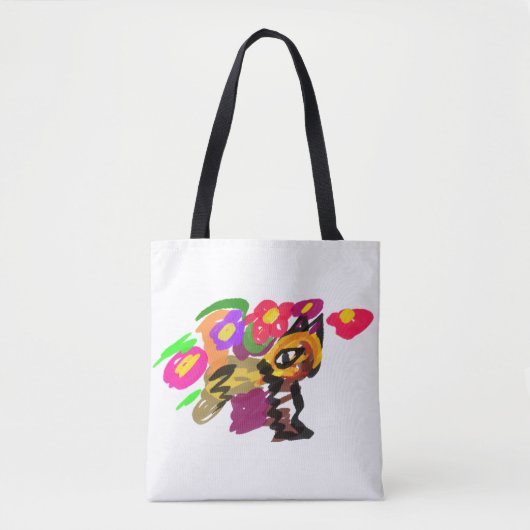 Orange Katze Gute Besserung Tasche (Vorderseite)