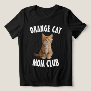 ORANGE KATZE MAMA GINGER KATZE CLUB T-SHIRT Tri-Blend SHIRT