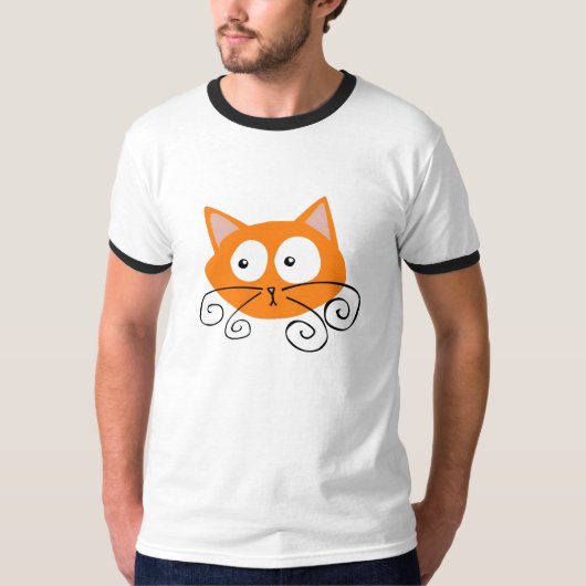 Orange Katze T-Shirt (Vorderseite)