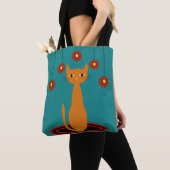 Orange Katze Tasche (Von Nahem)